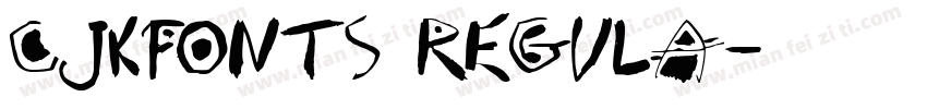 cjkFonts Regula字体转换